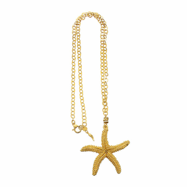 Collana Uomo Tyche.21 Con Pendente Bussola Stella Polare – Protezione E Stile Nautico, Argento/oro