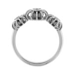 Anello Trilogy Fabio Ferro in Oro Bianco con Diamanti Taglio Brillante 0,54 Carati