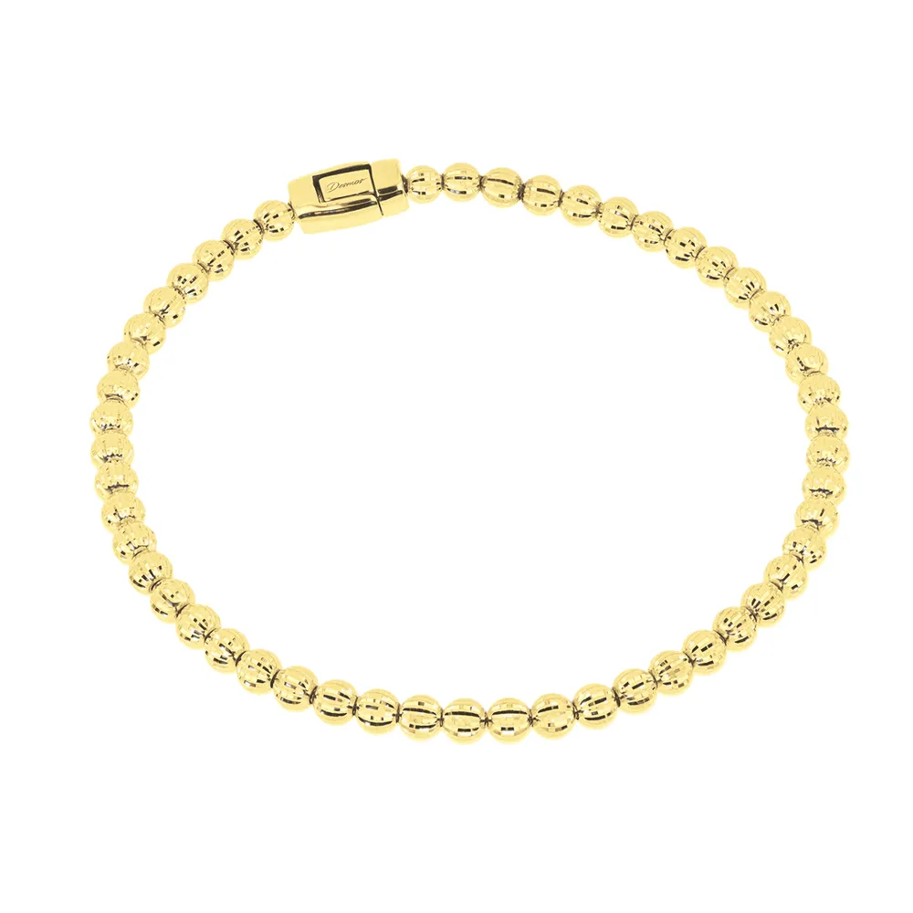 Desmos Kristall Gold Silber Kugeln Armband