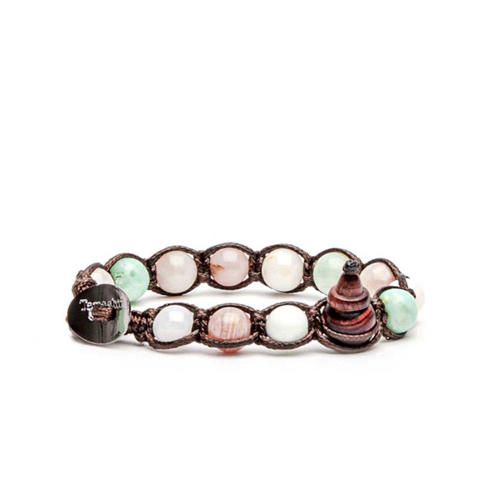 Bracciale a Due File in Argento e Cianite - Chiusura ad Incastro