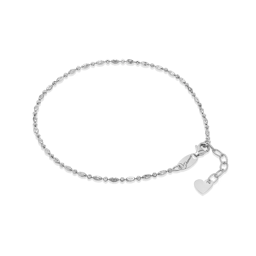 Cavigliera Desmos Design Hamsa In Argento