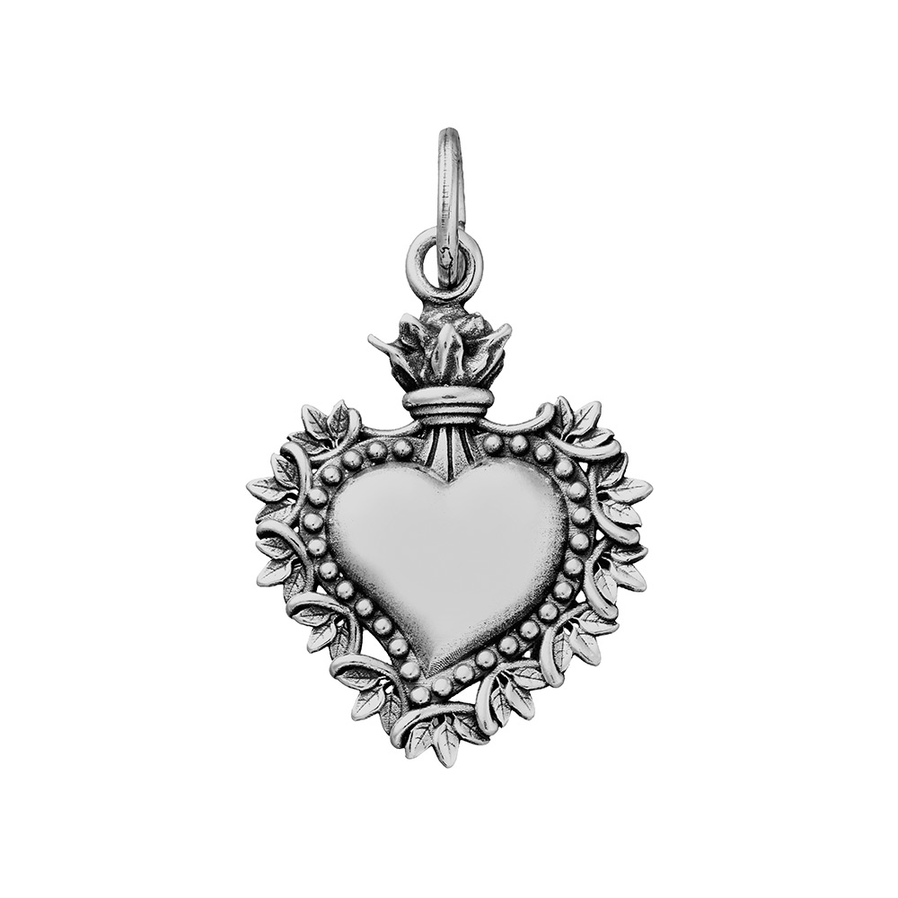 Charm Giovanni Raspini Votive Heart Leaves Large