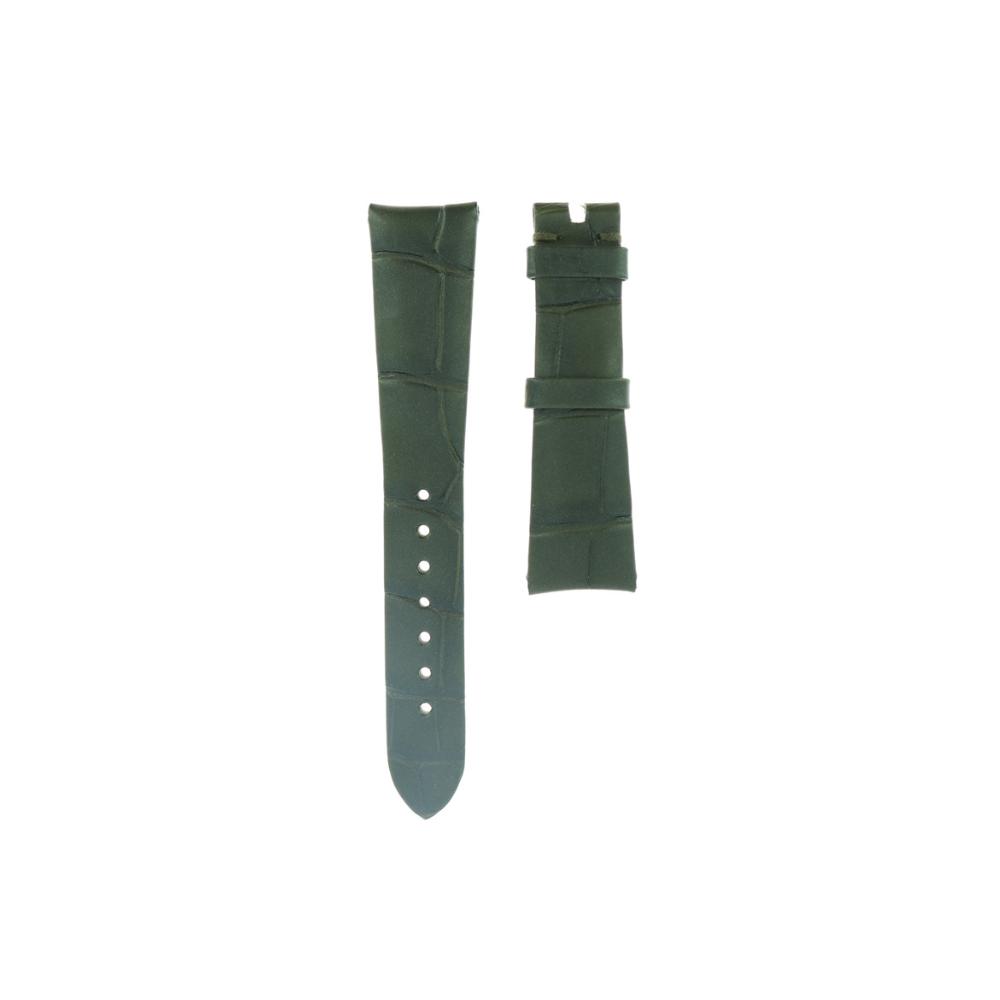 Cinturino Omega in Pelle di Alligatore Verde Scuro 032CUZ011086W