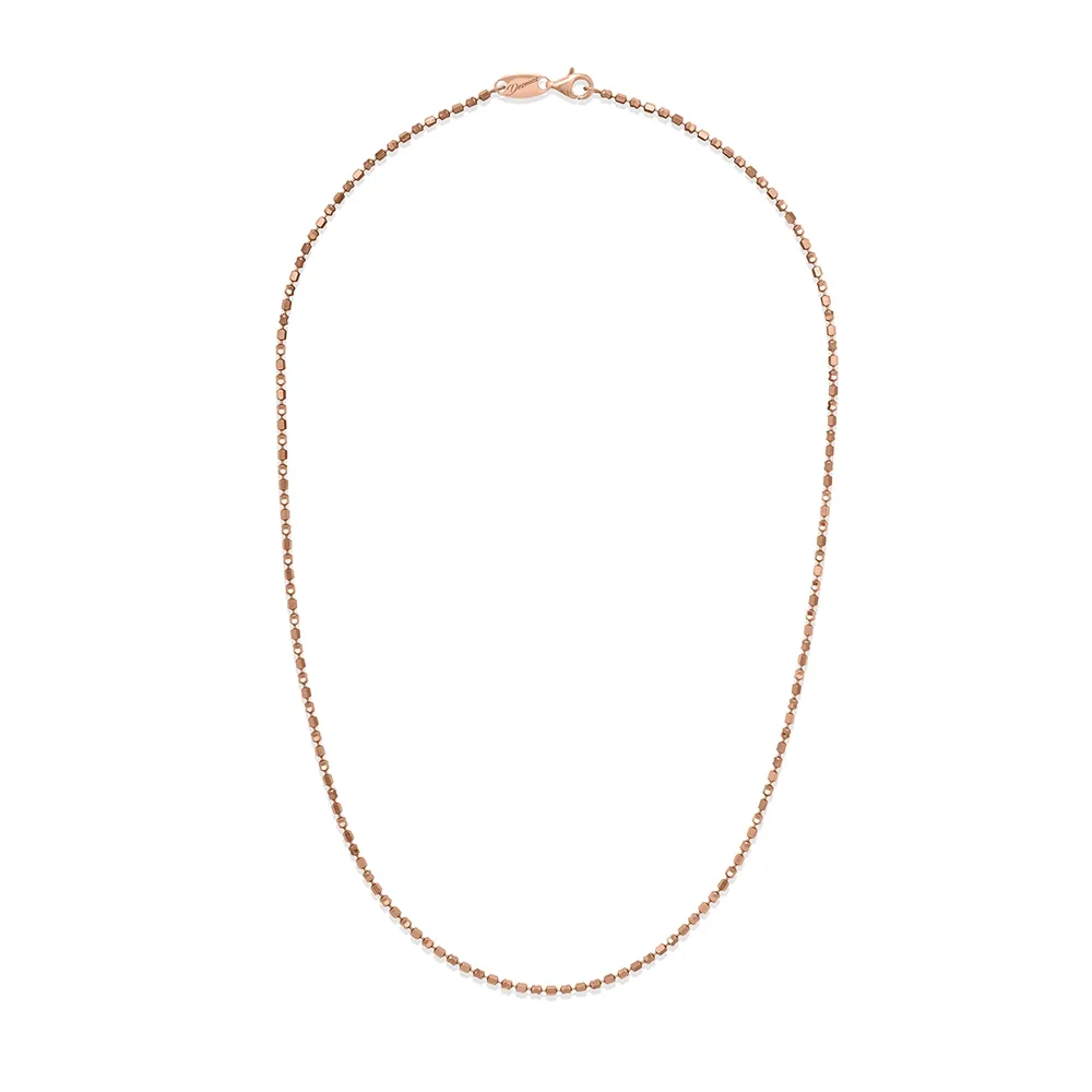 Collana Desmos Design Mirror In Argento Rosato