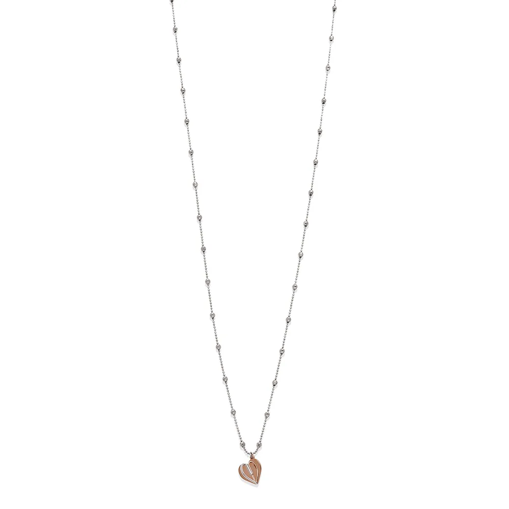 Collana Desmos Passion Cuore Chanel In Argento Rosato