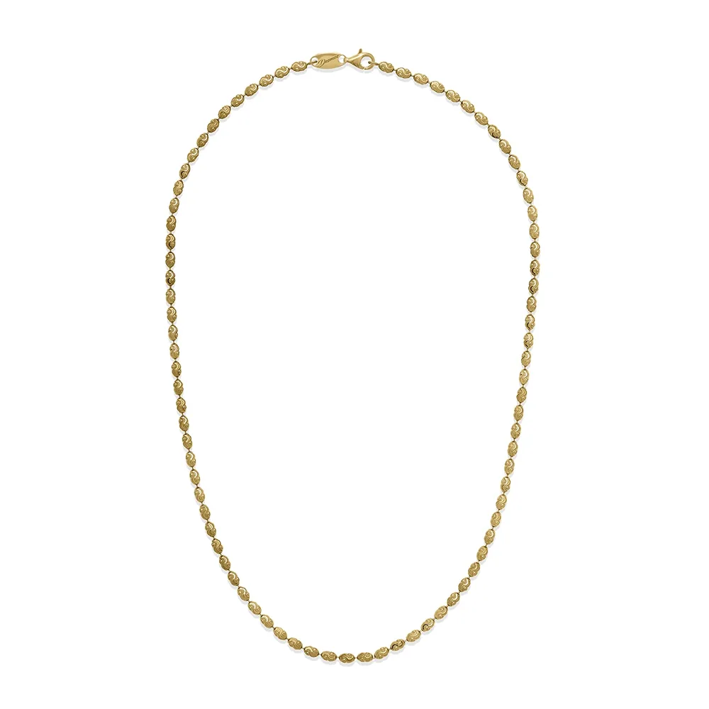 Desmos Rice Necklace In Gold Silver