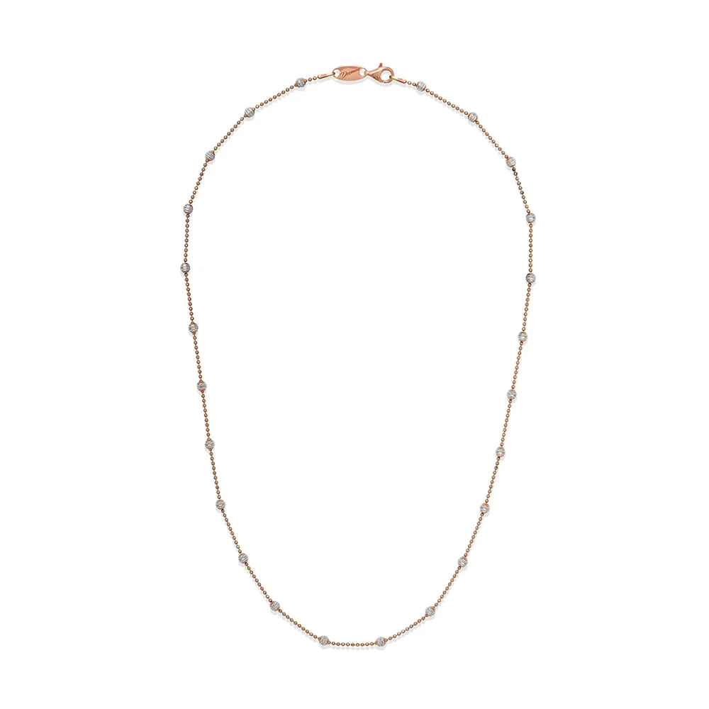 Collana Desmos Shine In Argento Bianco e Rosa