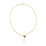 White Freshwater Cultured Pearls Necklace mm. 7½-8