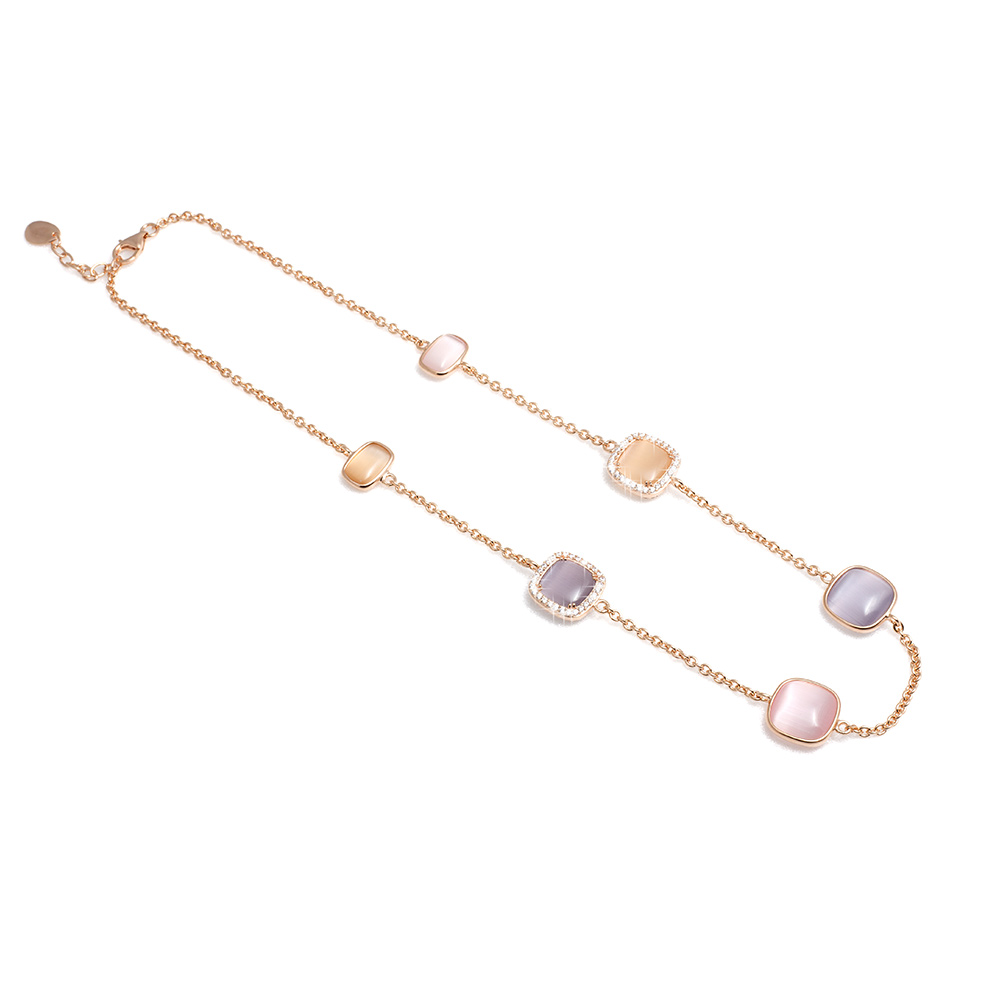 Collana Madi Longuette Laguna Luce con Quarzi Idrotermali 3905800