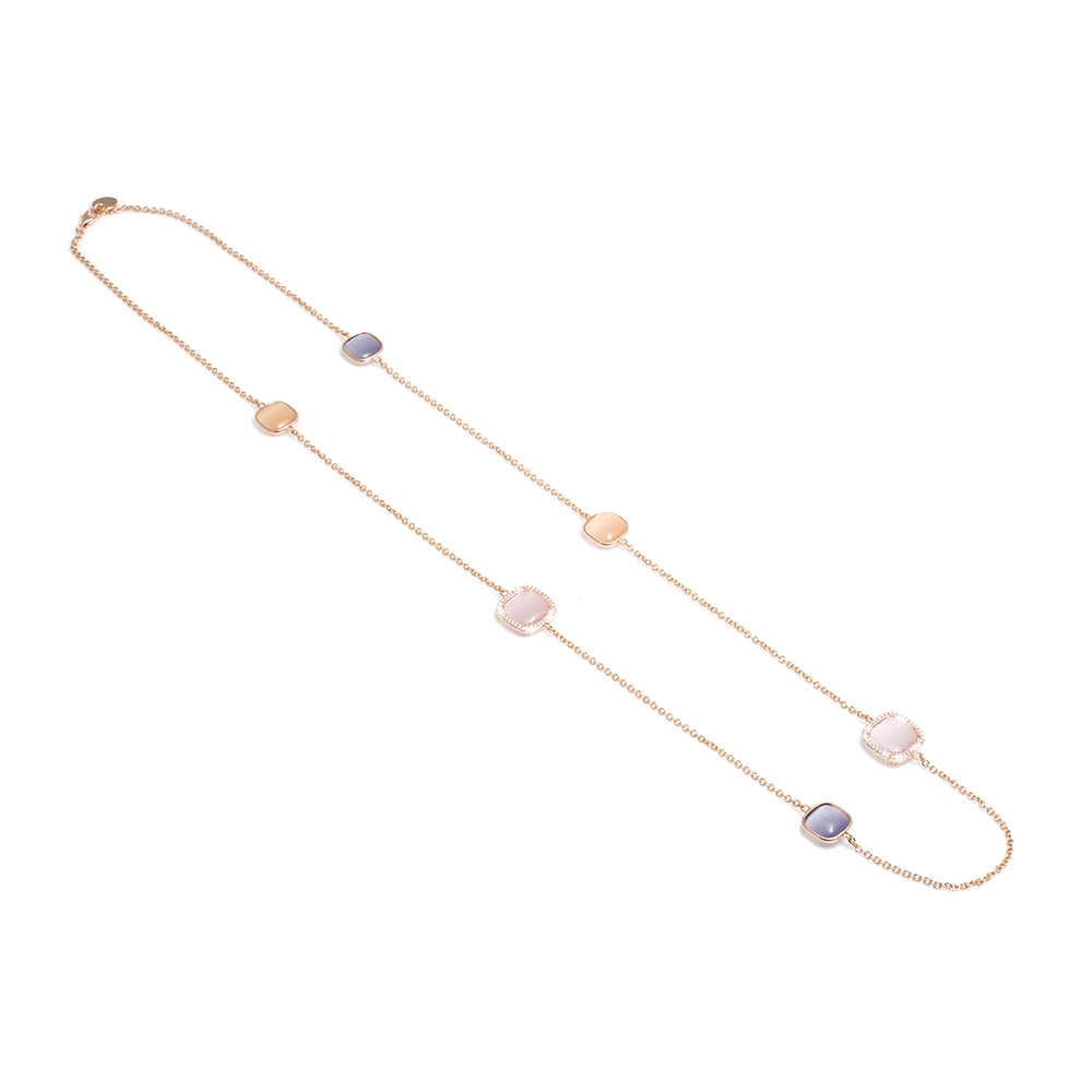 Madi Laguna Luce Earrings with Rose Quartz