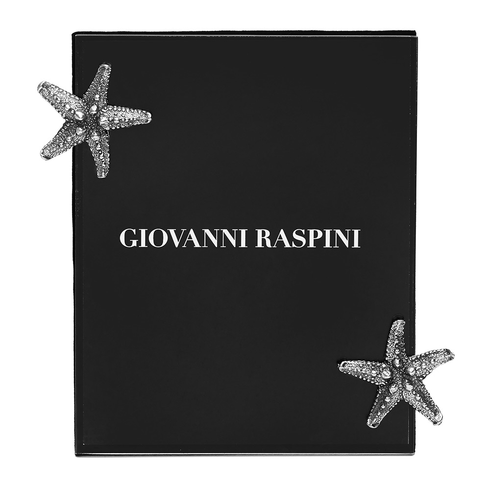 Cornice Giovanni Raspini Stelle Marine Piccola in Bronzo Bianco 12 x 15 cm