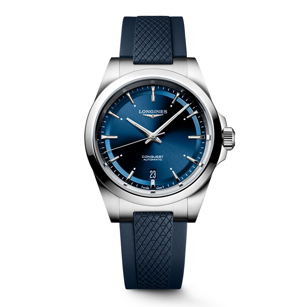 Orologio Longines Conquest Blu Caucciu 38 mm