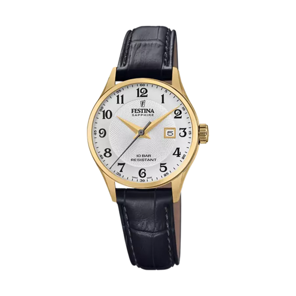 Orologio Festina Solo Tempo Swiss Made Argento 40 mm