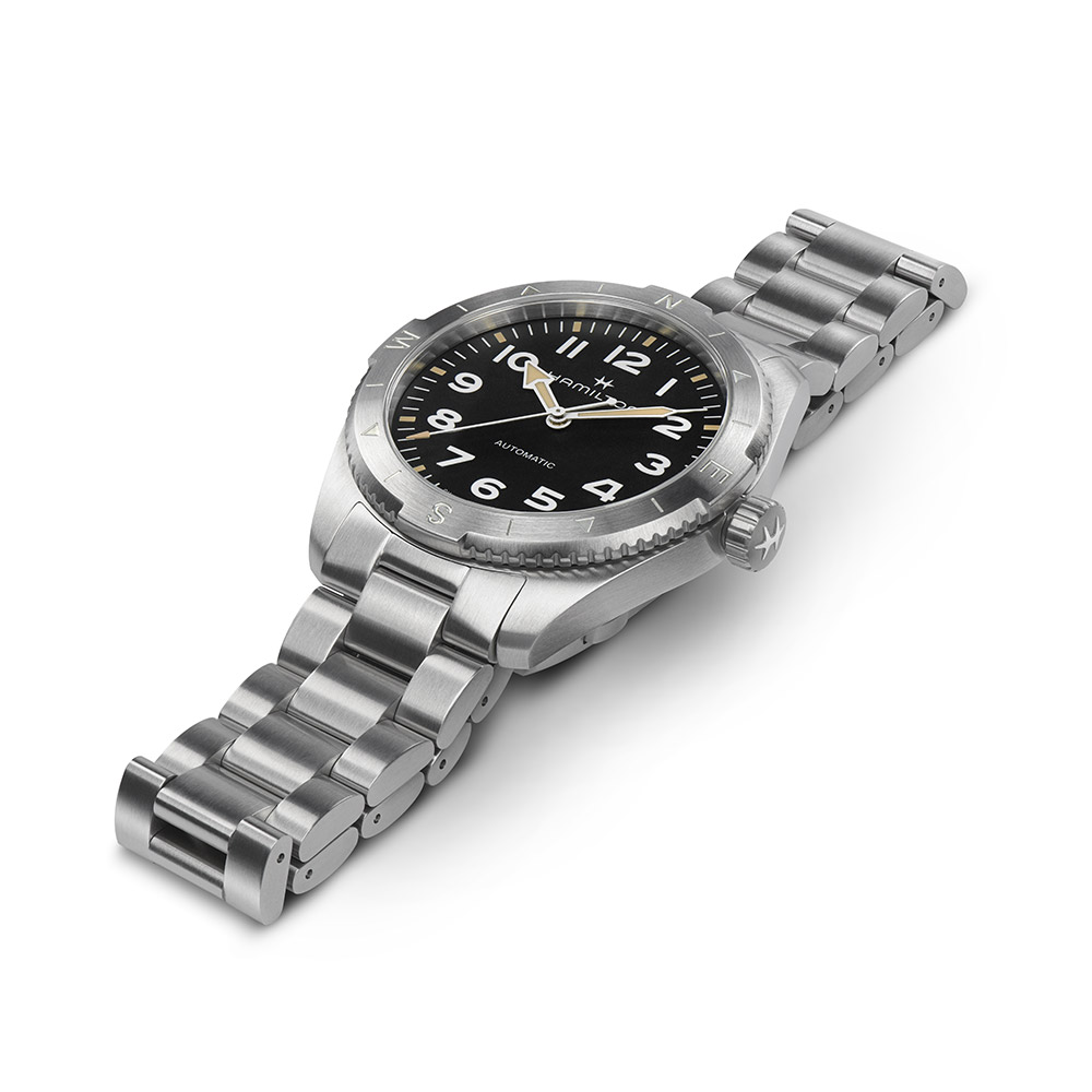 HAMILTON Khaki Field Expedition Auto - Orologio Uomo 41mm, Quadrante Blu, Cinturino Pelle Marrone, Movimento Svizzero