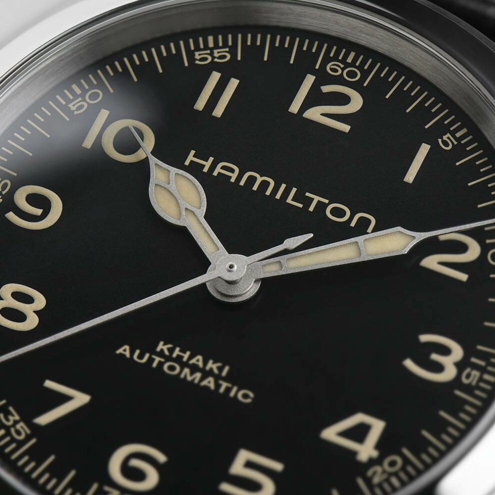 Hamilton Orologio Da Uomo H70405710 - Automatico, Swiss Made, Spirito Americano - Collezione Khaki Field