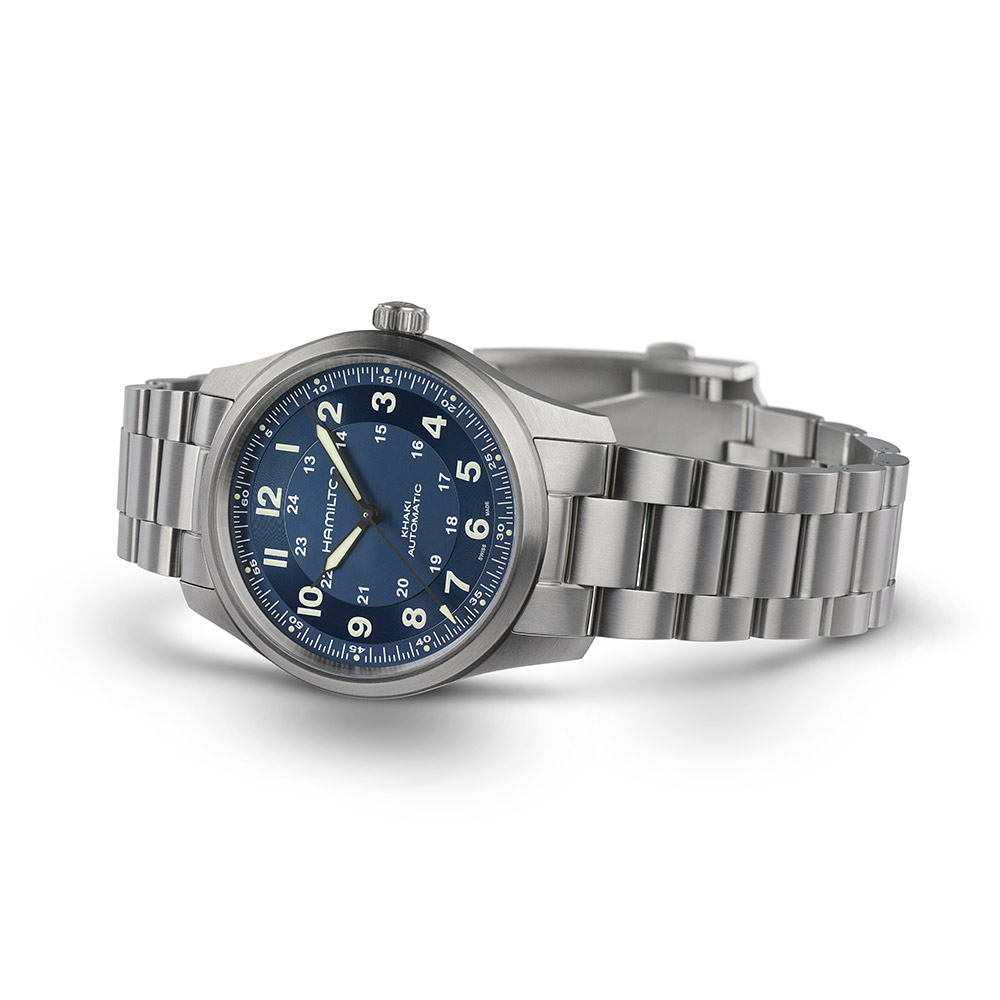 Hamilton Khaki Field Titanium Auto Blue 38mm Watch