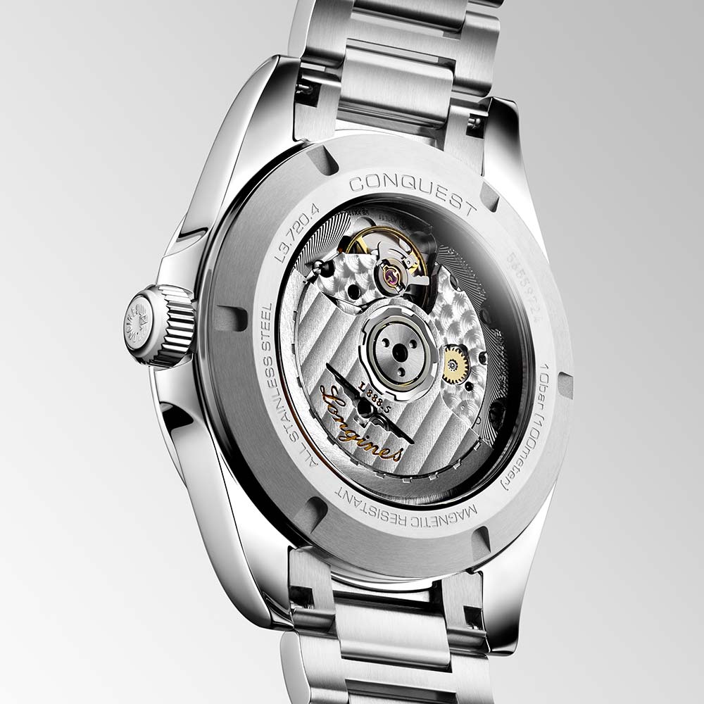 Orologio Da Donna Con Testa Di Dalmata – 38 Mm, Cassa Oro, Quadrante Bianco E Nero, Cinturino In Acciaio, Quarzo, 3 ATM