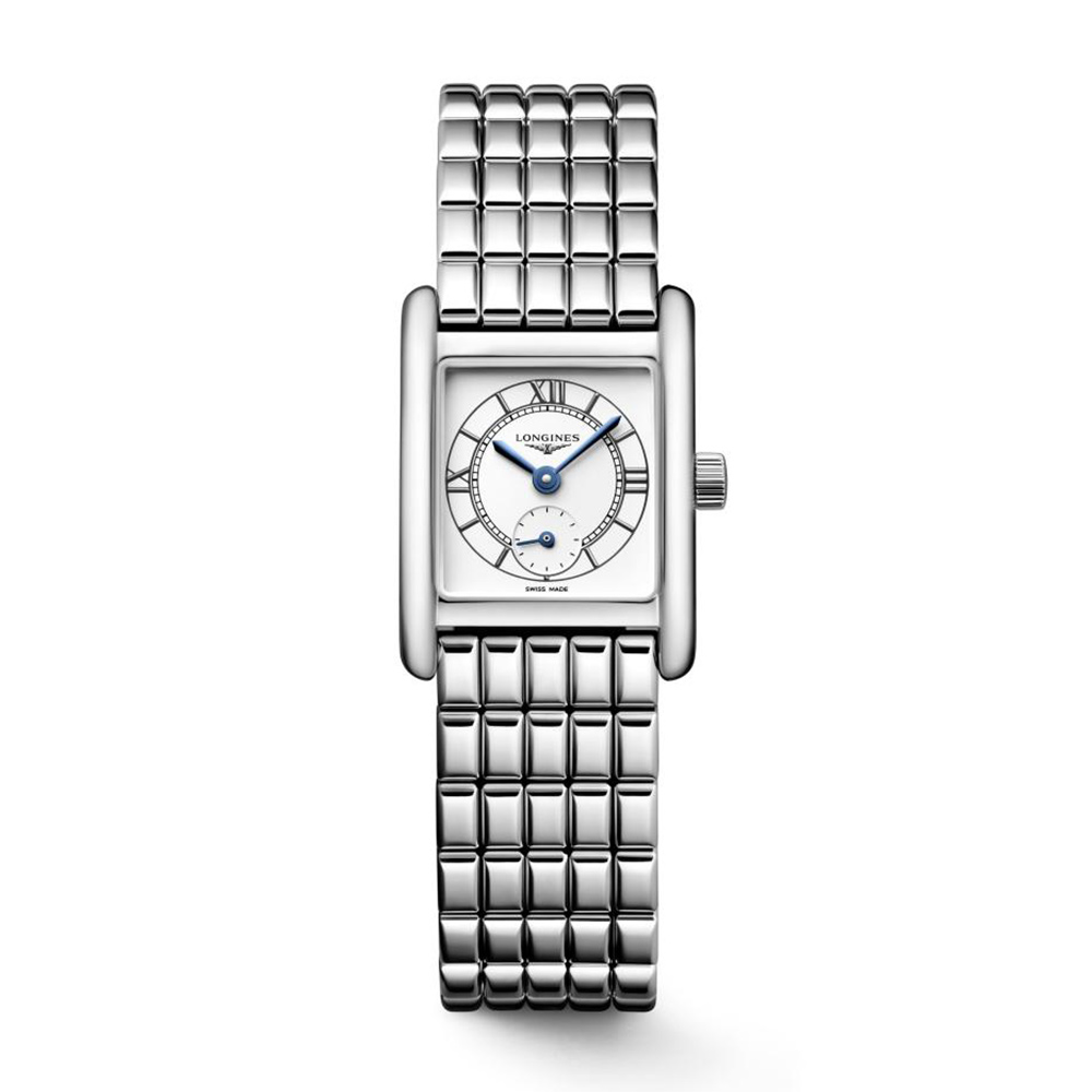 Longines Mini Dolcevita White Quartz Watch 21.5 x 29 mm