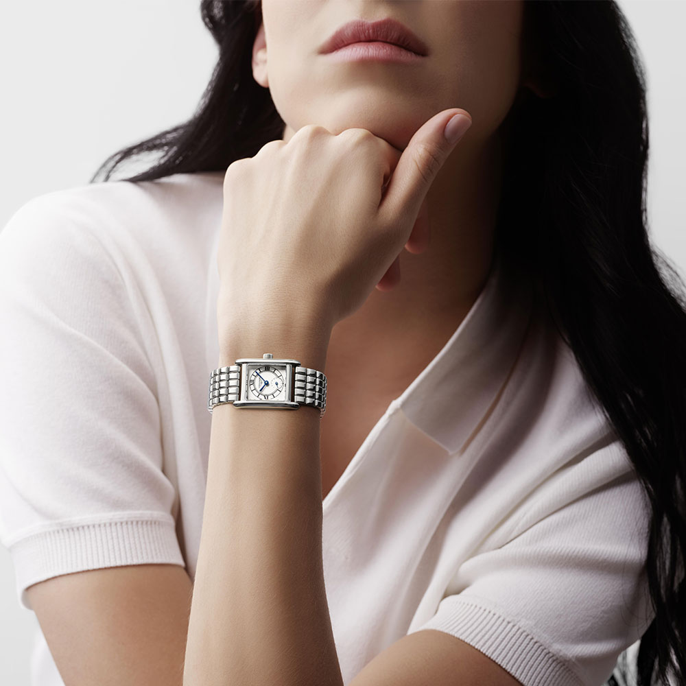 Longines Mini Dolcevita White Quartz Watch 21.5 x 29 mm