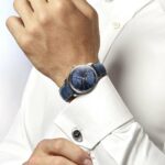 Longines Master Collection Automatikuhr Blaues Leder 42 mm
