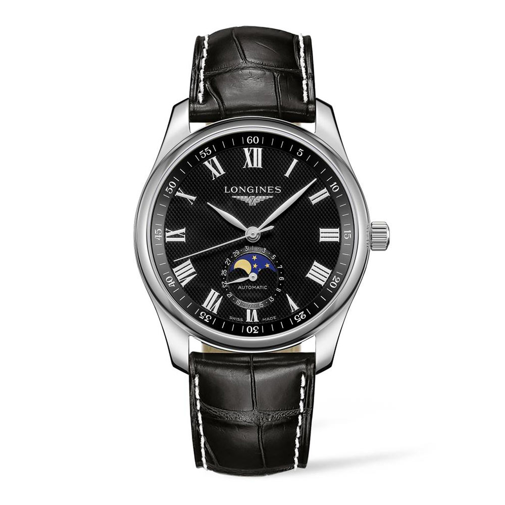 Longines Master Collection Automatic Black Leather 40mm Watch