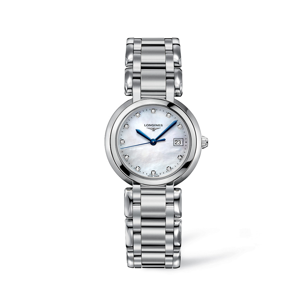 Longines Primaluna Mother of Pearl and Diamonds Quartz 30mm Watch