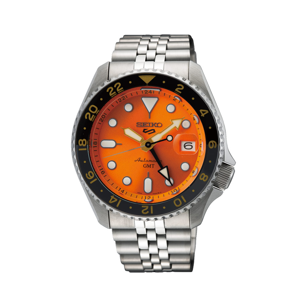 Seiko 5 Sport GMT Orange Automatic 42.5 mm Watch SSK005K1