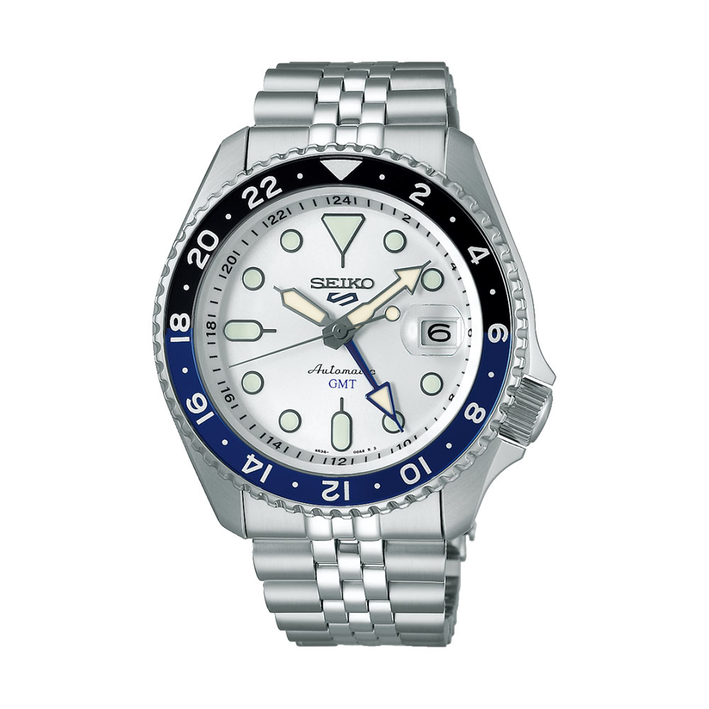 Seiko SSK033K1 5 Sport GMT Bianco Automatico 42,5 mm