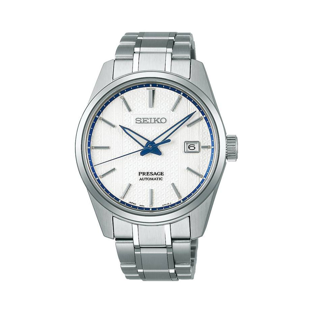 Seiko Automatic Presage White Steel Limited Edition 39.3mm Watch SPB277J1