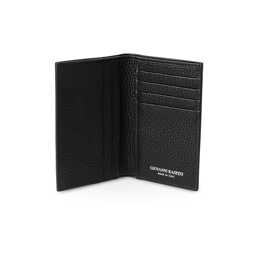 Giovanni Raspini Vertikales Kartenetui Geprägtes Leder 8,5 x 12 cm
