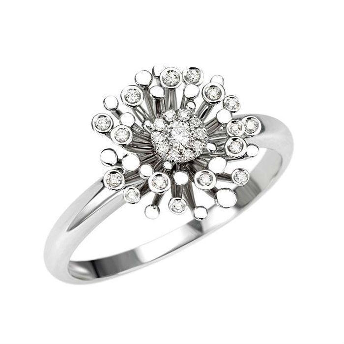 Ring Woman Bliss Jewels Desiderio Collection In White Gold and Diamonds