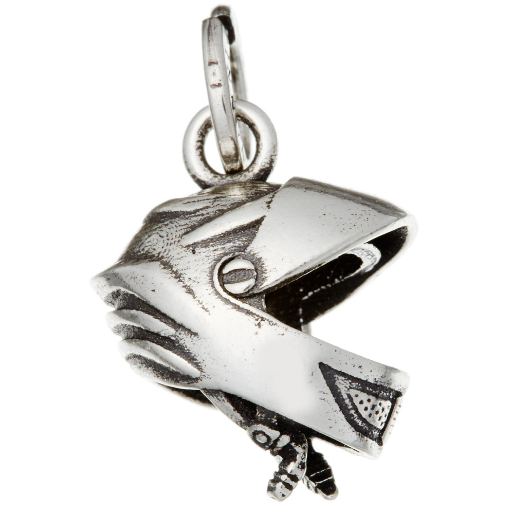 Giovanni Raspini Motorcycle Helmet Charm in 925 sterling silver