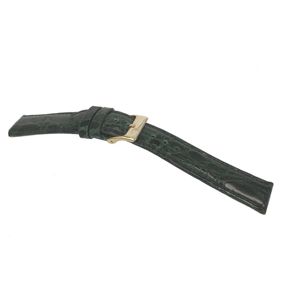 Green Color Crocodile Leather Watch Strap 18mm Lug Width