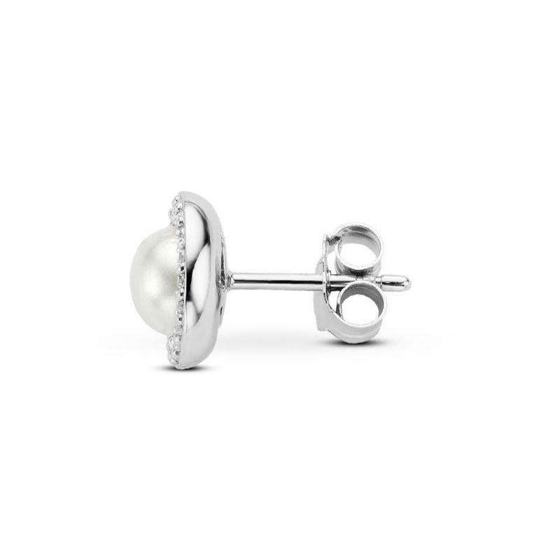 Ti Sento Milano Earrings With Pearl And Zircons