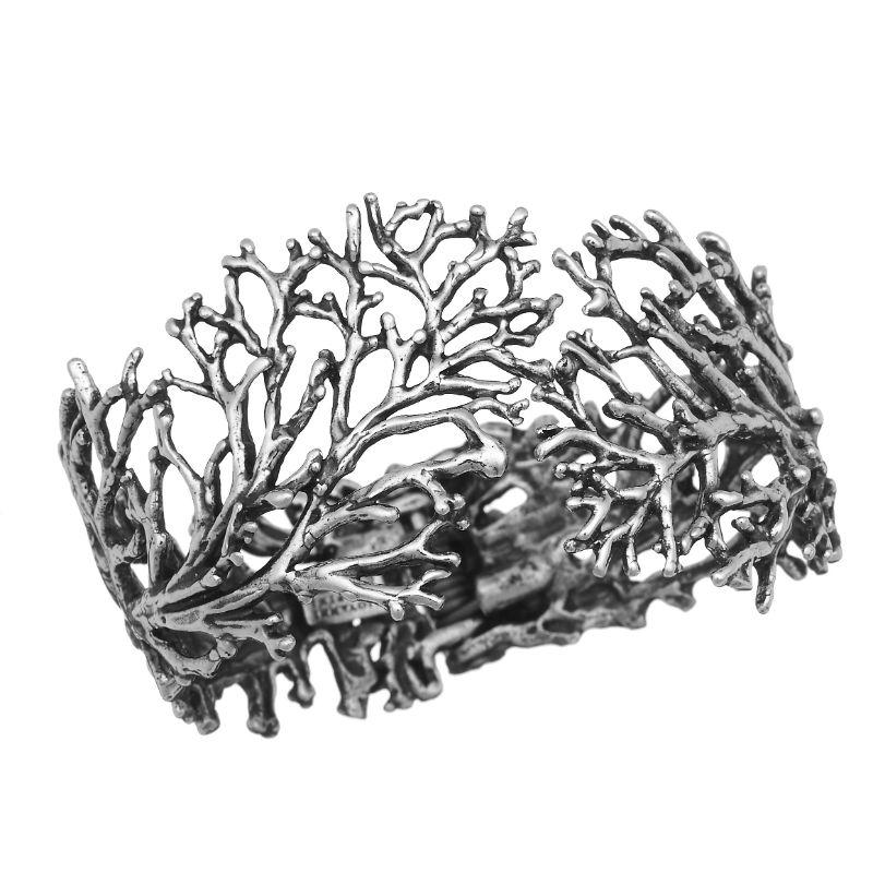 Giovanni Raspini Coral Bracelet In 925 Sterling Silver