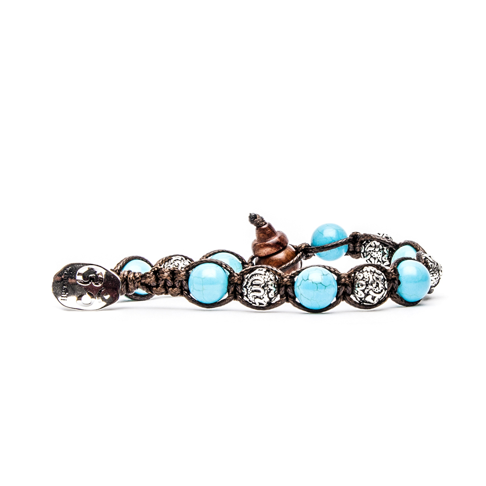 Tamashii Tibetan Bracelet Original Prayer Wheel Collection with Turquoise