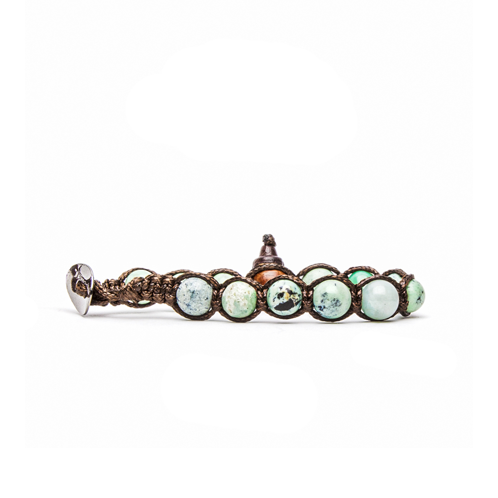 Tamashii Original Tibetan Bracelet with Turquoise Grass