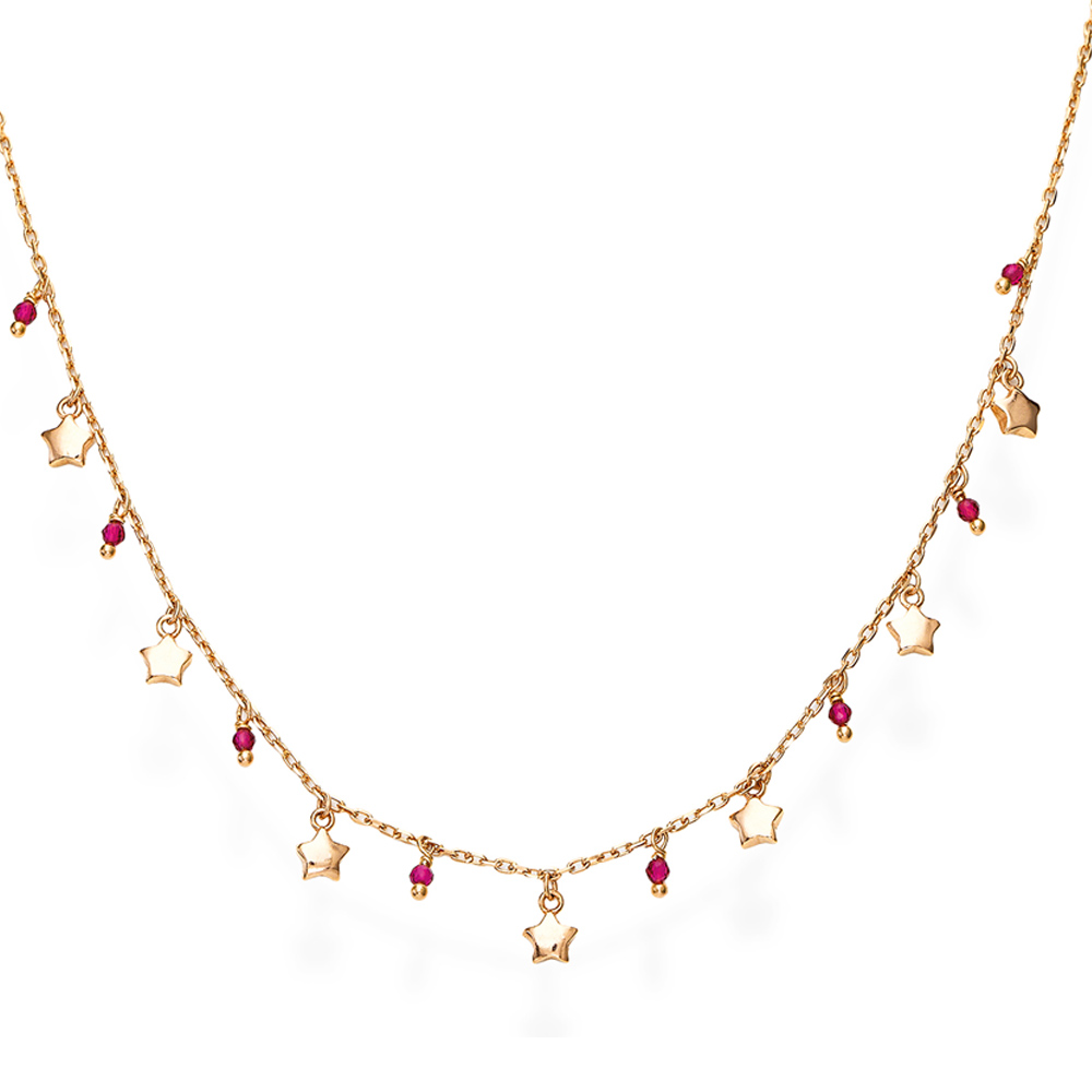 Amen Stellata Rose Gold Plated Silver Necklace