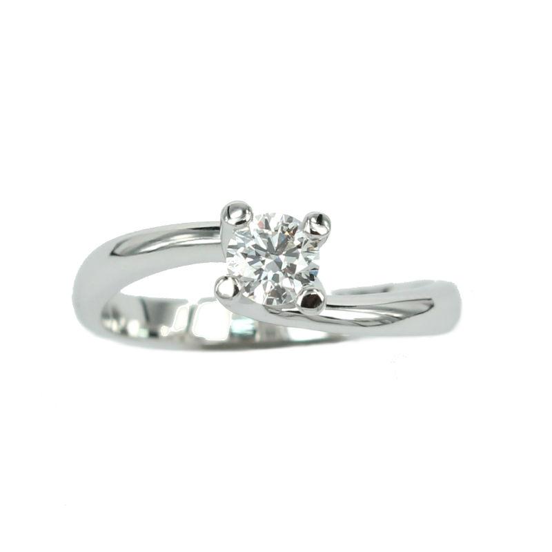 Fabio Ferro Engagement Ring with Diamond Brilliant Cut 0.35 Carat