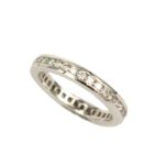 Eternity Fabio Ferro Ring in White Gold with Brilliant Cut Diamonds 0.78 Carat