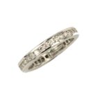 Eternity Fabio Ferro Ring in White Gold with Brilliant Cut Diamonds 0.78 Carat