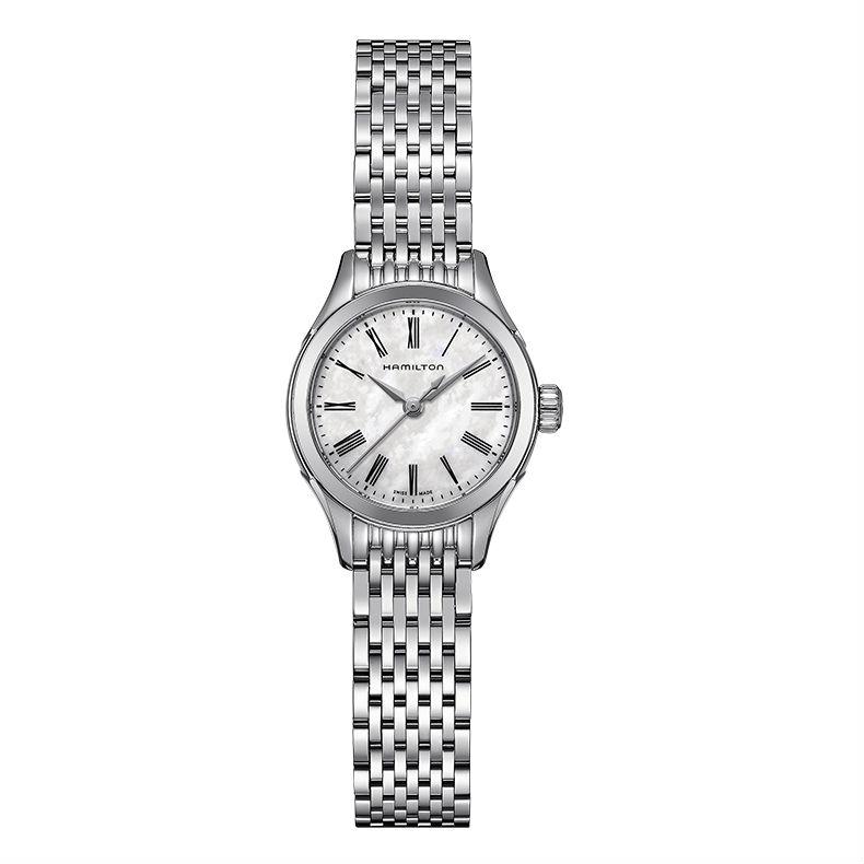 Hamilton Women's Collection American Classic Valiant Quartz Watch With White Mother of Pearl Dial