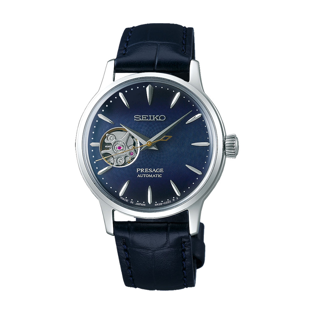Seiko Presage Automatic Cocktail Time Blue Moon Women's Watch 33.8 mm