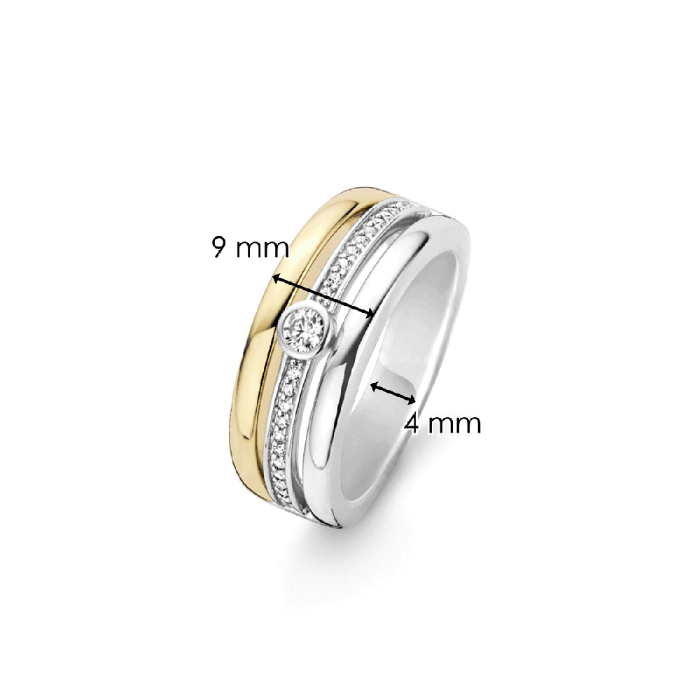 Anello Donna ZELYA In Argento Placcato Oro 14K – Motivo Floreale Traforato, Regalo Con Scatola Personalizzata