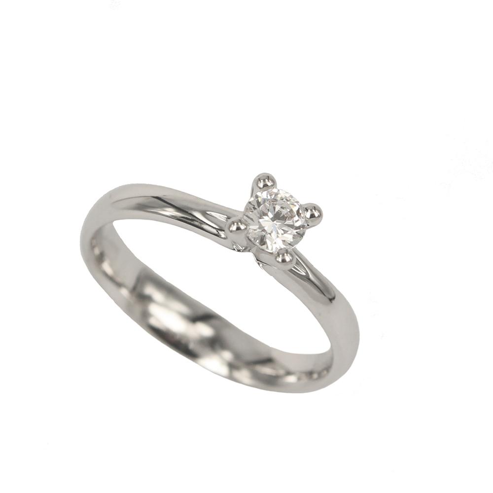 Fabio Ferro Engagement Ring with IGI Certified Diamond Brilliant Cut 0.30 Carat