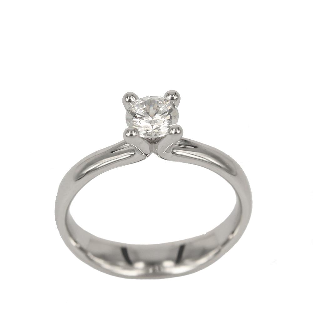 Fabio Ferro Engagement Ring with Brilliant Cut Diamond Model Selene 0.50 Carat