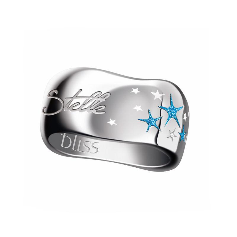 Anello Bliss Noi Siamo Fatti Di Stelle Smalto Azzurro Fluorescente