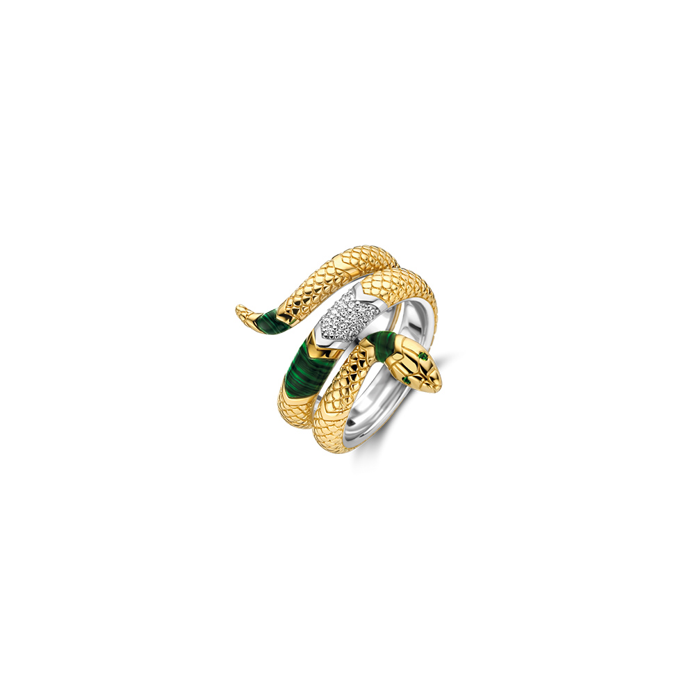 Ti Sento Milano Golden Snake Ring