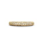 Damenring 925 Sterling Silber Gelbgold vergoldet Ti Sento Milano mit Cubic Zirkonia Pavè
