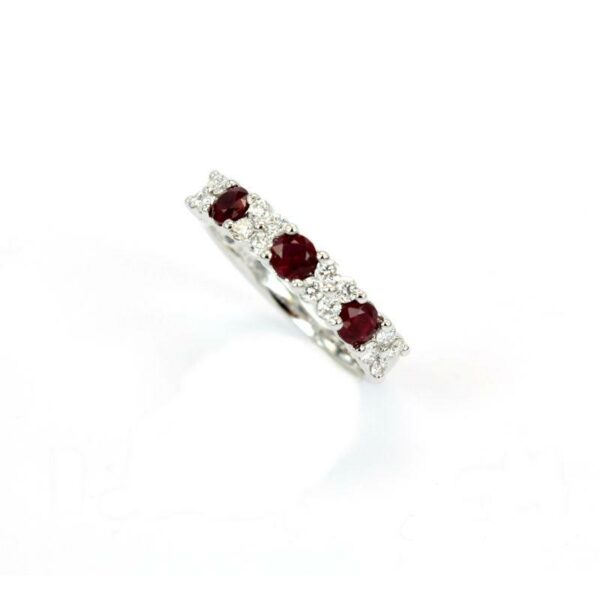 Anello Mignolo Donna In Zirconia Cubica - Placcato Oro Bianco, Design Geometrico - Regalo Fidanzamento